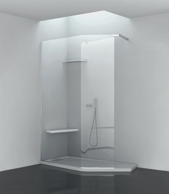 Shower enclosures E9F8A, CORNER - WALK-IN